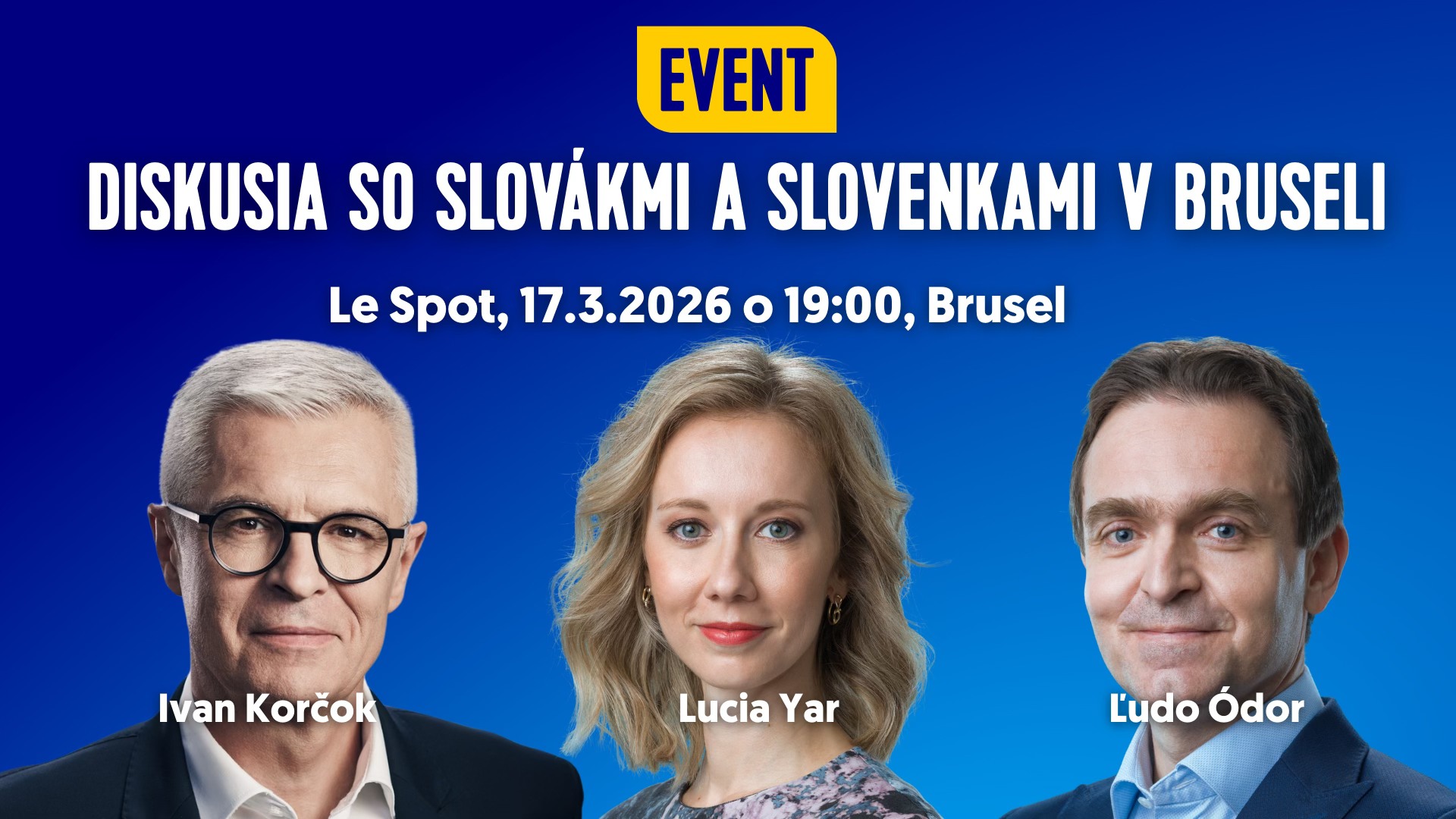 Diskusia so Slovákmi a Slovenkami v Bruseli