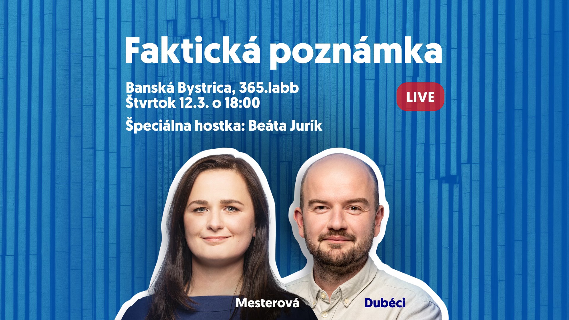 Faktická poznámka LIVE